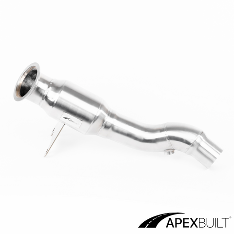 ApexBuilt® Ferrari 458 Italia, 458 Speciale, & 458 Spyder Resonated Race Downpipes (4.5L V8, 2010-2015)