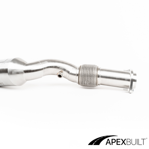 ApexBuilt® BMW G87 M2, G80 M3, & G82/G83 M4 EU5 High-Flow Catted Downpipes (S58, 2021+)