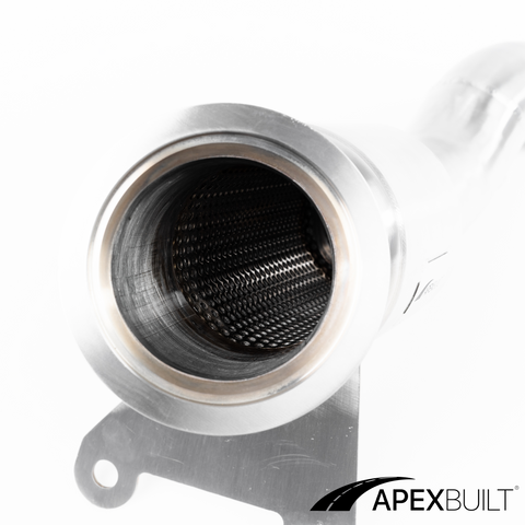 ApexBuilt® Ferrari 458 Italia, 458 Speciale, & 458 Spyder Resonated Race Downpipes (4.5L V8, 2010-2015)