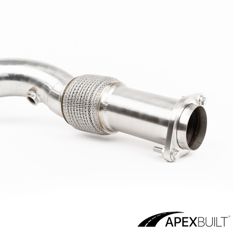 ApexBuilt® BMW G87 M2, G80 M3, & G82/G83 M4 EU5 High-Flow Catted Downpipes (S58, 2021+)