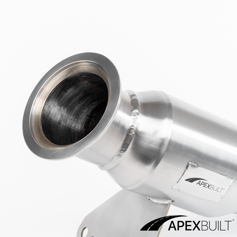 ApexBuilt® Ferrari 458 Italia, 458 Speciale, & 458 Spyder Resonated Race Downpipes (4.5L V8, 2010-2015)