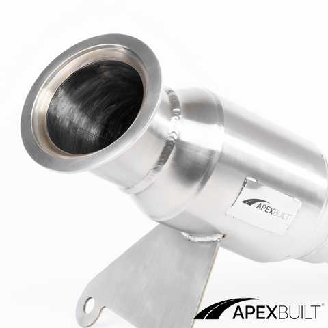 ApexBuilt® Ferrari 458 Italia, 458 Speciale, & 458 Spyder Resonated Race Downpipes (4.5L V8, 2010-2015)