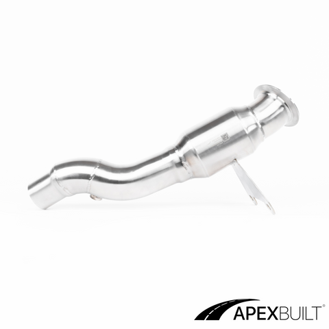 ApexBuilt® Ferrari 458 Italia, 458 Speciale, & 458 Spyder Resonated Race Downpipes (4.5L V8, 2010-2015)