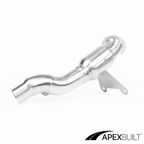 ApexBuilt® Ferrari 458 Italia, 458 Speciale, & 458 Spyder Resonated Race Downpipes (4.5L V8, 2010-2015)