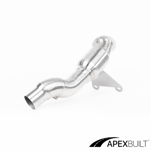ApexBuilt® Ferrari 458 Italia, 458 Speciale, & 458 Spyder Resonated Race Downpipes (4.5L V8, 2010-2015)