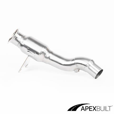 ApexBuilt® Ferrari 458 Italia, 458 Speciale, & 458 Spyder Resonated Race Downpipes (4.5L V8, 2010-2015)