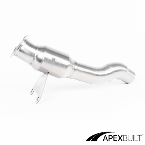 ApexBuilt® Ferrari 458 Italia, 458 Speciale, & 458 Spyder Resonated Race Downpipes (4.5L V8, 2010-2015)