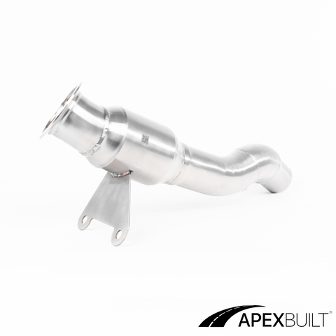 ApexBuilt® Ferrari 458 Italia, 458 Speciale, & 458 Spyder Resonated Race Downpipes (4.5L V8, 2010-2015)