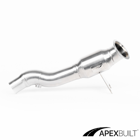 ApexBuilt® Ferrari 458 Italia, 458 Speciale, & 458 Spyder Resonated Race Downpipes (4.5L V8, 2010-2015)