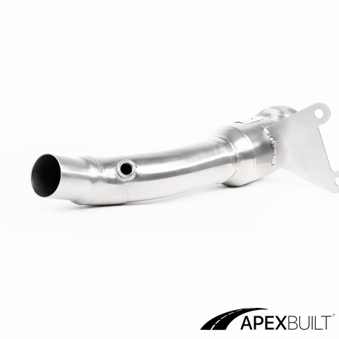 ApexBuilt® Ferrari 458 Italia, 458 Speciale, & 458 Spyder Resonated Race Downpipes (4.5L V8, 2010-2015)