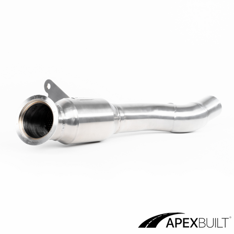 ApexBuilt® Ferrari 458 Italia, 458 Speciale, & 458 Spyder Resonated Race Downpipes (4.5L V8, 2010-2015)