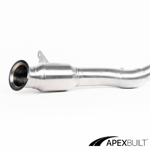 ApexBuilt® Ferrari 458 Italia, 458 Speciale, & 458 Spyder Resonated Race Downpipes (4.5L V8, 2010-2015)