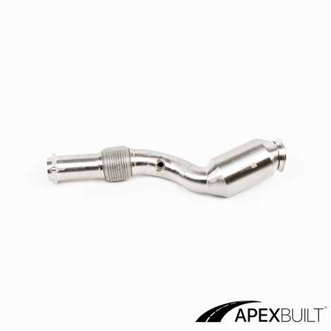 ApexBuilt® BMW G87 M2, G80 M3, & G82/G83 M4 EU5 High-Flow Catted Downpipes (S58, 2021+)