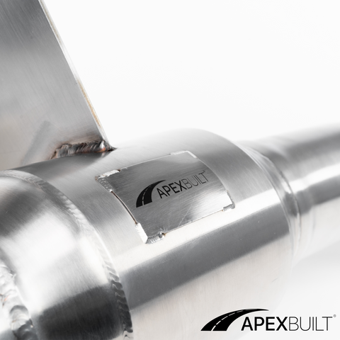 ApexBuilt® Ferrari 458 Italia, 458 Speciale, & 458 Spyder Resonated Race Downpipes (4.5L V8, 2010-2015)