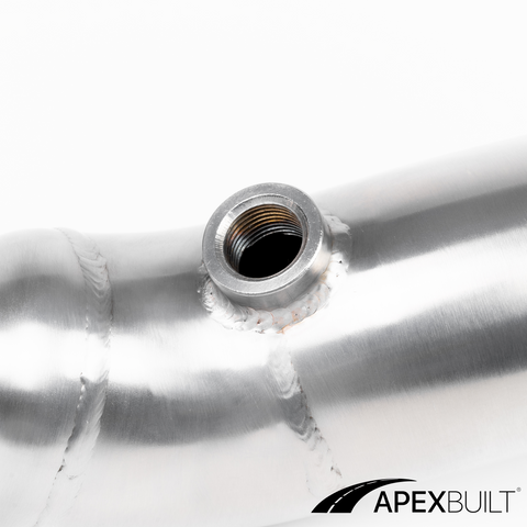 ApexBuilt® Ferrari 458 Italia, 458 Speciale, & 458 Spyder Resonated Race Downpipes (4.5L V8, 2010-2015)