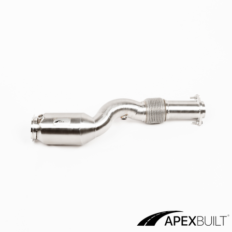 ApexBuilt® BMW G87 M2, G80 M3, & G82/G83 M4 EU5 High-Flow Catted Downpipes (S58, 2021+)