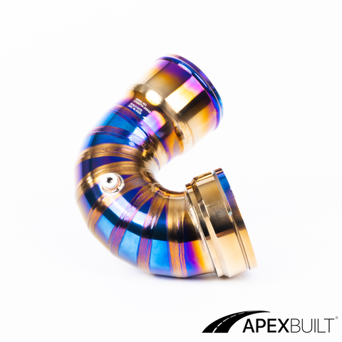 ApexBuilt® BMW F87 M2C, F80 M3, & F82/F83 M4 Titanium Charge Pipe Kit (S55, 2015-20)