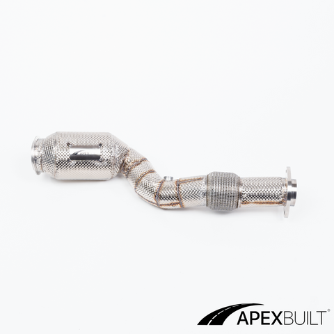 ApexBuilt® BMW G87 M2, G80 M3, & G82/G83 M4 GESI High-Flow Catted Downpipes (S58, 2021+)