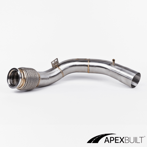 ApexBuilt® BMW F95 X5M & F96 X6M Primary + Secondary Catless Race Downpipes (2020+, S63TU) - ApexBuilt, Inc.