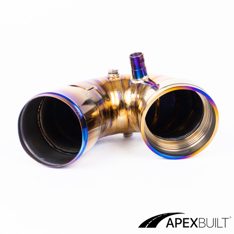 ApexBuilt® BMW F87 M2C, F80 M3, & F82/F83 M4 Titanium Charge Pipe Kit (S55, 2015-20)