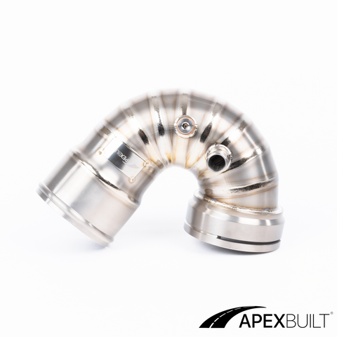 ApexBuilt® BMW F87 M2C, F80 M3, & F82/F83 M4 Titanium Charge Pipe Kit (S55, 2015-20)