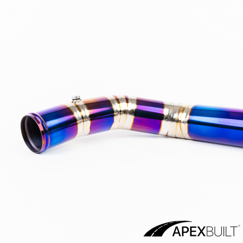 ApexBuilt® BMW F87 M2C, F80 M3, & F82/F83 M4 Titanium Charge Pipe Kit (S55, 2015-20)