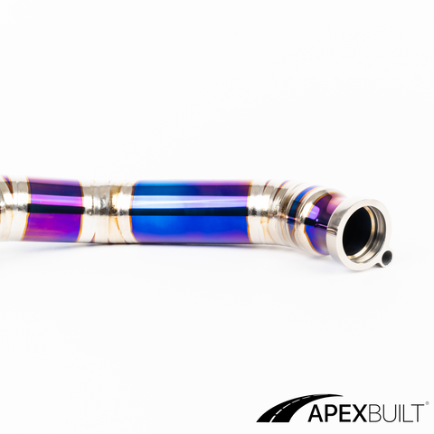 ApexBuilt® BMW F87 M2C, F80 M3, & F82/F83 M4 Titanium Charge Pipe Kit (S55, 2015-20)