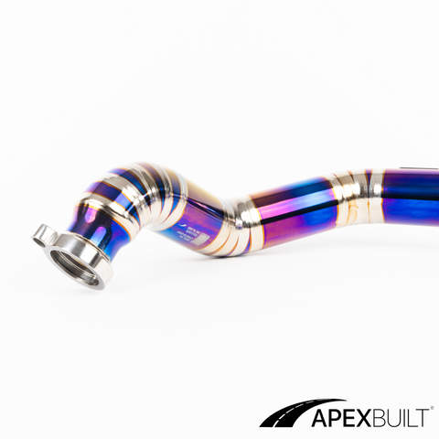 ApexBuilt® BMW F87 M2C, F80 M3, & F82/F83 M4 Titanium Charge Pipe Kit (S55, 2015-20)