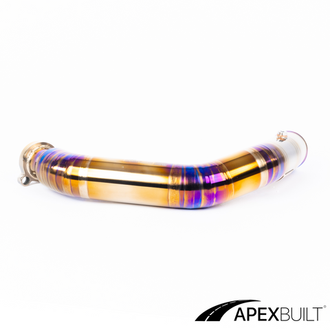 ApexBuilt® BMW F87 M2C, F80 M3, & F82/F83 M4 Titanium Charge Pipe Kit (S55, 2015-20)