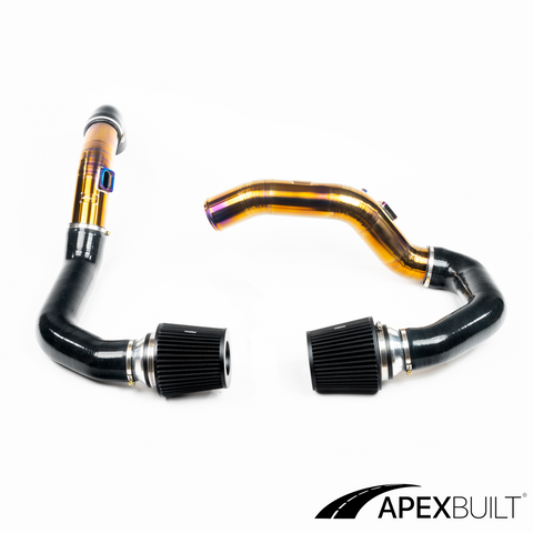 ApexBuilt® BMW F8X M3/M4 S55 Kit de admisión de montaje frontal de titanio (2015-18)