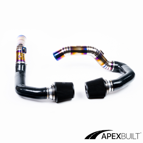 ApexBuilt® BMW F8X M3/M4 S55 Kit de admisión de montaje frontal de titanio (2015-18)