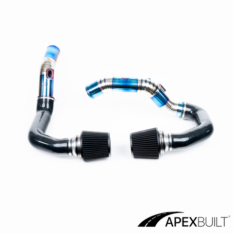 ApexBuilt® BMW F8X M3/M4 S55 Kit de admisión de montaje frontal de titanio (2015-18)