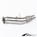 ApexBuilt® BMW F/G-Chassis B46 GESI High-Flow Catted Downpipe (2018+)