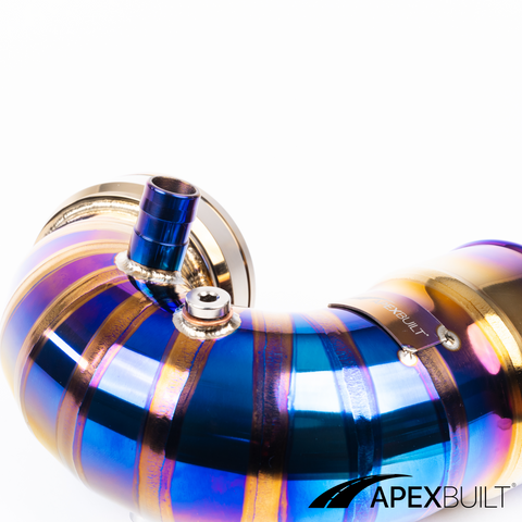 ApexBuilt® BMW F87 M2C, F80 M3, & F82/F83 M4 Titanium Charge Pipe Kit (S55, 2015-20)