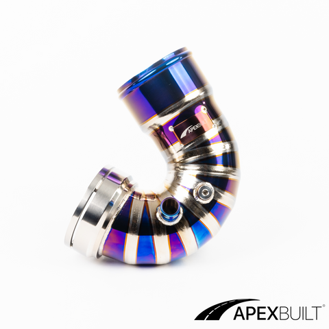 ApexBuilt® BMW F87 M2C, F80 M3, & F82/F83 M4 Titanium Charge Pipe Kit (S55, 2015-20)