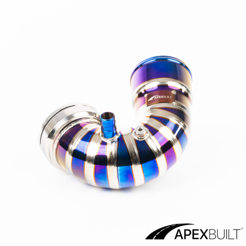 ApexBuilt® BMW F87 M2C, F80 M3, & F82/F83 M4 Titanium Charge Pipe Kit (S55, 2015-20)