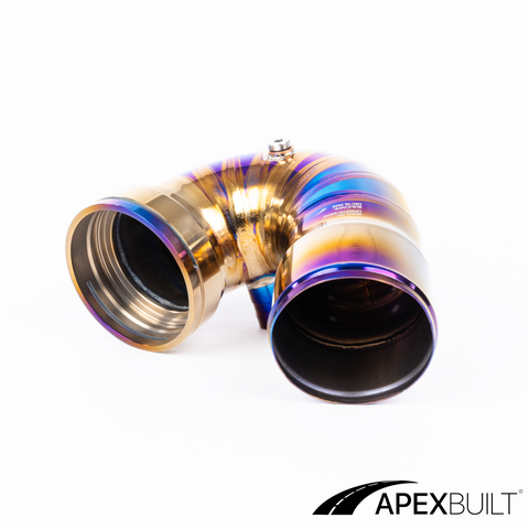 ApexBuilt® BMW F87 M2C, F80 M3, & F82/F83 M4 Titanium Charge Pipe Kit (S55, 2015-20)