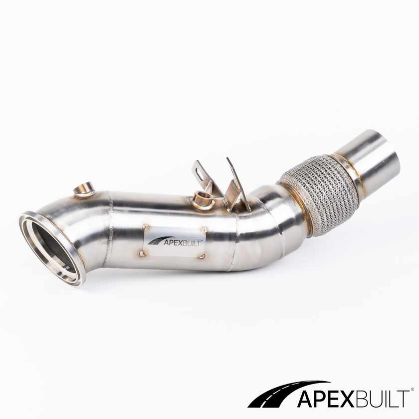ApexBuilt® B48 GESI High-Flow Catted Downpipe – BMW/GR Supra (B48 2.0L