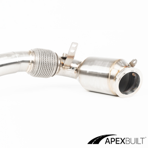 ApexBuilt® BMW F85 X5M/F86 X6M Race Downpipes (S63TU, 2015-19)