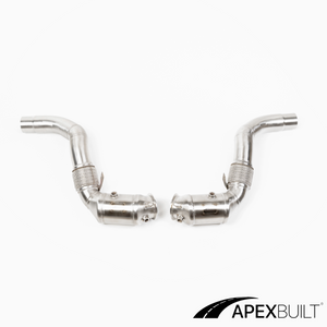 ApexBuilt® BMW G-Chassis M550i/M850i/750i/X5 & X7 M50i Race Downpipes (N63B, 2018+)