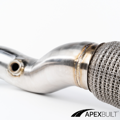 ApexBuilt® BMW F80 M3/F8X M4 Catless Race Downpipes (S55, 2015-18)