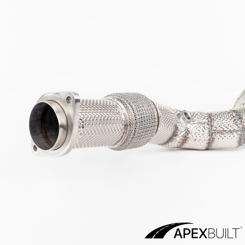 ApexBuilt® BMW G80 M3 & G82 M4 S58 Tubos de bajada catted de alto flujo (2021+)