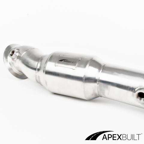 ApexBuilt® BMW G87 M2, G80 M3, & G82/G83 M4 Resonated Race Downpipes (S58, 2021+)