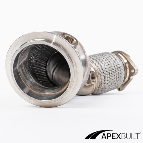 ApexBuilt® BMW F80 M3/F8X M4 Catless Race Downpipes (S55, 2015-18)