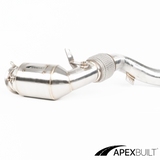 ApexBuilt® BMW F85 X5M/F86 X6M Race Downpipes (S63TU, 2015-19)