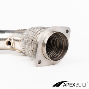 ApexBuilt® BMW F97 X3M & F98 X4M GESI High-Flow Catted Downpipes (S58, 2021+)