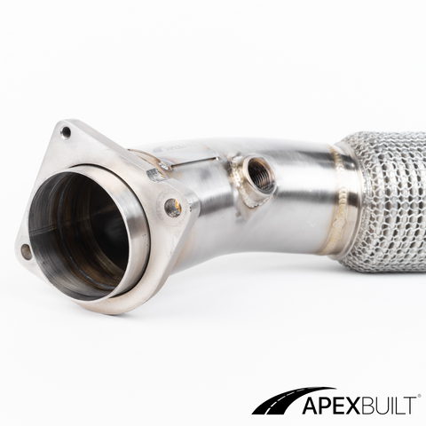 ApexBuilt® BMW F80 M3/F8X M4 Catless Race Downpipes (S55, 2015-18)