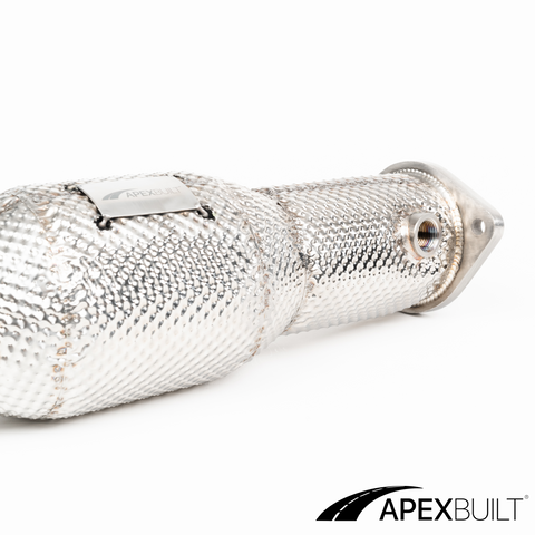 ApexBuilt® BMW G87 M2, G80 M3, & G82/G83 M4 Resonated Race Downpipes (S58, 2021+)