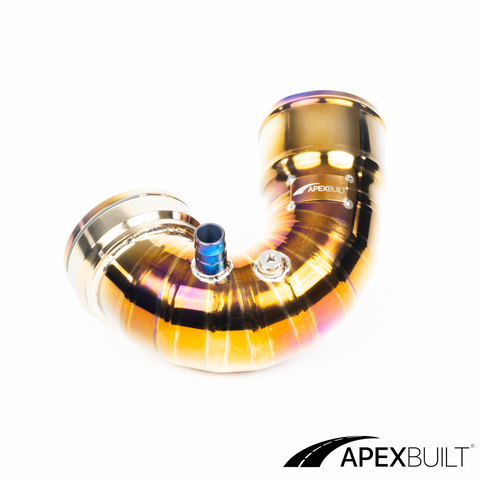 ApexBuilt® BMW F87 M2C, F80 M3, & F82/F83 M4 Titanium Charge Pipe Kit (S55, 2015-20)