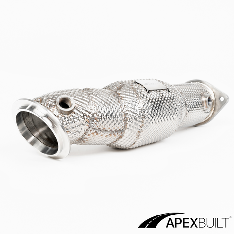 ApexBuilt® BMW G87 M2, G80 M3, & G82/G83 M4 Resonated Race Downpipes (S58, 2021+)